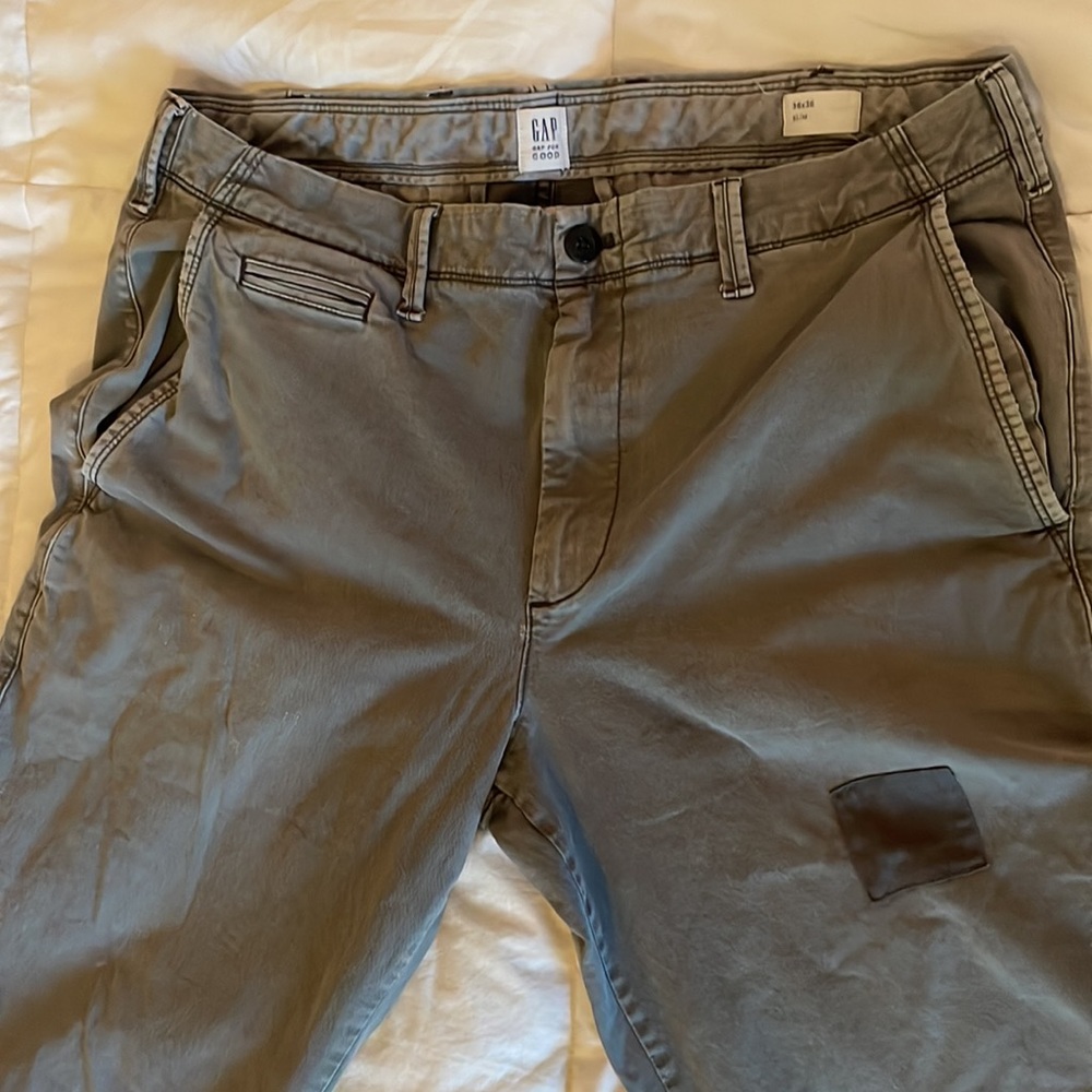 GAP Grey Khakis 36x36 slim